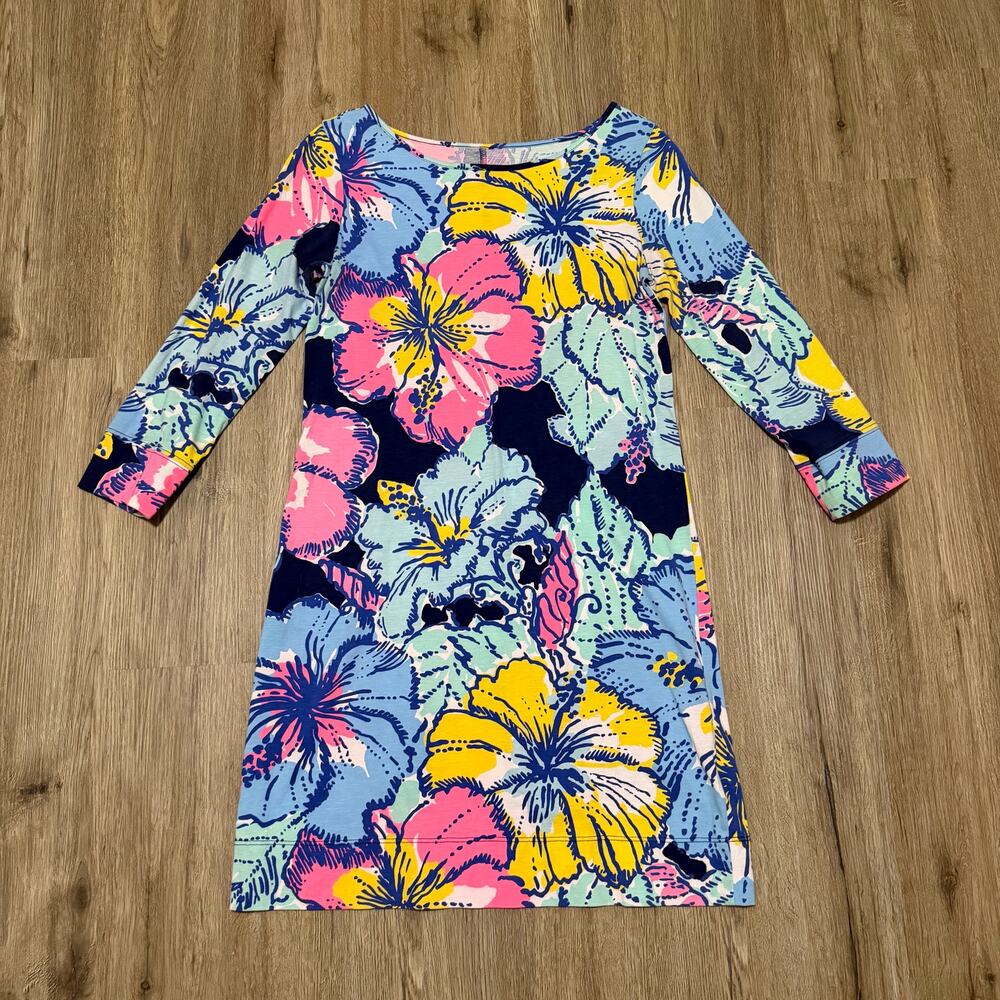 Lilly Pulitzer Marlowe T Shirt Dress Big Flirt Print Women’s Size Small